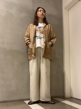 「FORK&SPOON（フォークアンドスプーン）のアイテム」を使った、ﾀ ｶ ﾊ ｼさん（レディース・170cm）の春コーディネート