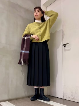 「アイテム（スカート）」を使った、ﾀ ｶ ﾊ ｼさん（レディース・170cm）の秋コーディネート