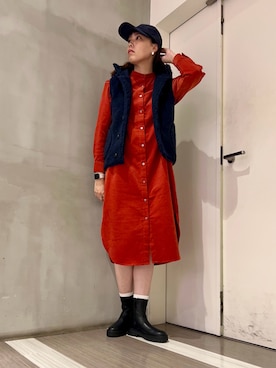 「URBAN RESEARCH DOORS(アーバンリサーチドアーズ)のアイテム(ワンピース)」を使った、タ カ ハ シさん(レディース・170cm)の秋コーディネート