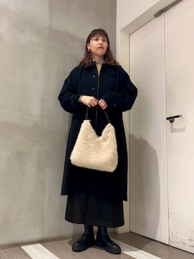 「かぐれ」｜「アイテム（スウェット）」を使った、ﾀ ｶ ﾊ ｼさん（レディース・170cm）の冬コーディネート