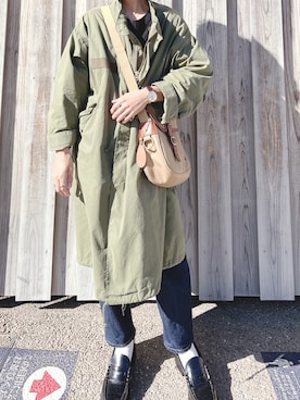 「BRADY」｜「アイテム（モッズコート）」を使った、ハミルトンさん（メンズ・170cm）の冬コーディネート