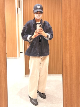 「remer（リメール）のアイテム（リング）」を使った、ハミルトンさん（メンズ・170cm）の冬コーディネート
