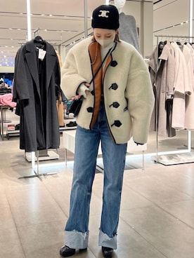 「Re:EDIT（リエディ）の[2023S/S COLLECTION][低身長サイズ有]コットンロールアップデニムパンツ」を使った、yukikoさんのコーディネート