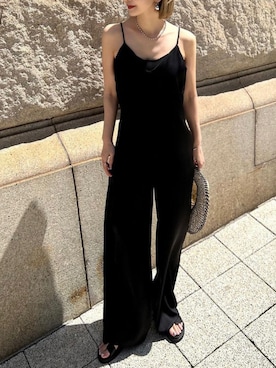 「リエディ」｜「アイテム（オールインワン・サロペット）」を使った、yukikoさん（レディース・161cm）の春コーディネート