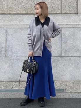 「Re:EDIT（リエディ）のアイテム（スカート）」を使った、yukikoさん（レディース・161cm）の冬コーディネート