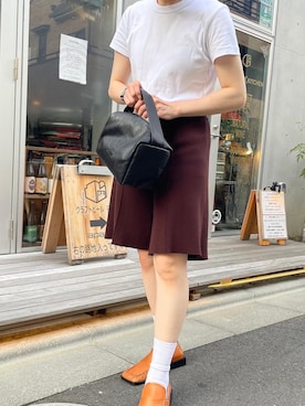 「Acne Studios（アクネストゥディオズ）のアイテム」を使った、Miraiさん（レディース・162cm）の夏コーディネート