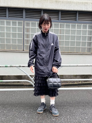 【大きいサイズ】adidas ブラックナイロンジャケット セール】Adilenium シーズン 2 オーバーサイズ ジップオフ