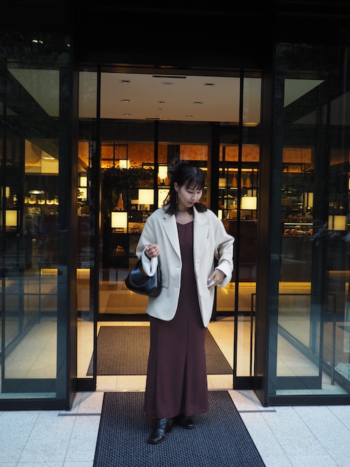 Shaggy sleeve dress（ドレス）｜et.UNiVER（エトユニベール）の
