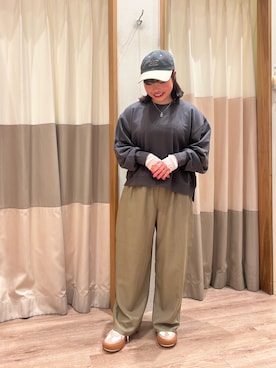 「Samansa Mos2 blue（サマンサモスモスブルー）のアイテム（帽子）」を使った、🐾🐈‍⬛Mim🐈‍⬛🐾さん（レディース・147cm）の冬コーディネート