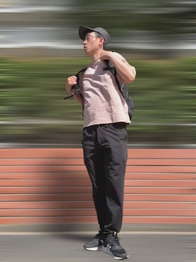 「アイテム（バッグ）」を使った、KIRAさん（メンズ・170cm・40代）の夏コーディネート