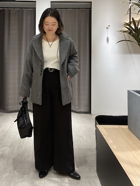 「アイテム（チョーカー）」を使った、oishi_mamaさん（レディース・160cm）の冬コーディネート