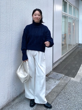 「アイテム（シュシュ）」を使った、oishi_mamaさん（レディース・160cm・30代）の冬コーディネート