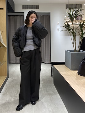 「アイテム（ブルゾン）」を使った、oishi_mamaさん（レディース・160cm・30代）の冬コーディネート