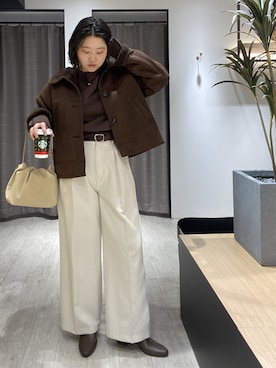 「アイテム（チョーカー）」を使った、oishi_mamaさん（レディース・160cm）の冬コーディネート