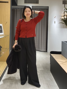 「アイテム（バングル/リストバンド）」を使った、oishi_mamaさん（レディース・160cm・30代）の秋コーディネート