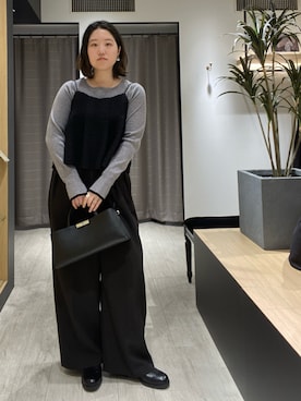 「アイテム（トップス）」を使った、oishi_mamaさん（レディース・160cm・30代）の冬コーディネート