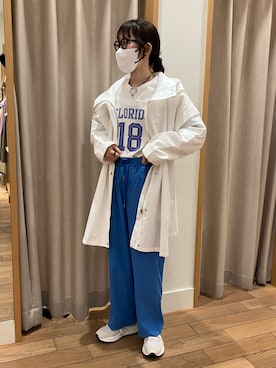 「fredy emue（フレディエミュ）のアイテム（ブルゾン）」を使った、　さん（レディース・157cm）の春コーディネート