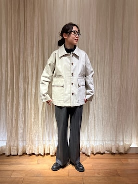 「fredy emue（フレディエミュ）のアイテム（ブルゾン）」を使った、　さん（レディース・157cm）の冬コーディネート
