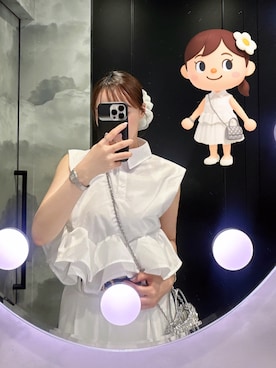 「アイテム（バッグ）」を使った、ᴿᴵᴱさん（レディース・161cm）の夏コーディネート