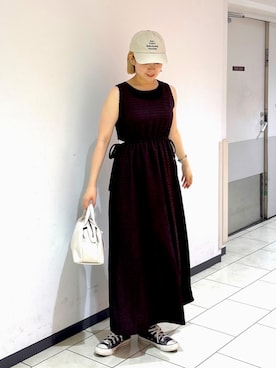 「FREE'S MART（フリーズマート）のアイテム（帽子）」を使った、aaii18さん（レディース・162cm）の夏コーディネート