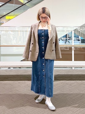 「FREE'S MART（フリーズマート）のアイテム（バレエシューズ）」を使った、aaii18さん（レディース・162cm）の春コーディネート