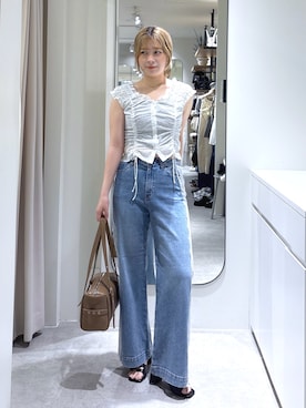「FREE'S MART（フリーズマート）のアイテム（パンツ）」を使った、aaii18さん（レディース・162cm）の夏コーディネート