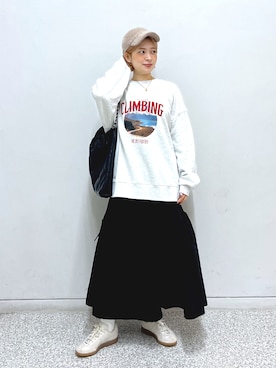 「シャギー」｜「アイテム（帽子）」を使った、aaii18さん（レディース・162cm）の秋コーディネート