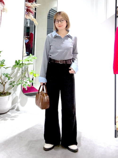 3サイズ展開XS-L】サイドパネルヴィンテージライクワイドデニム【低