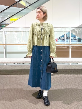 「FREE'S MART（フリーズマート）のアイテム（ローファー）」を使った、aaii18さん（レディース・162cm）の冬コーディネート
