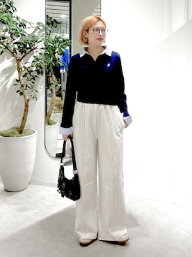 「FREE'S MART（フリーズマート）のアイテム（トートバッグ）」を使った、aaii18さん（レディース・162cm）の秋コーディネート