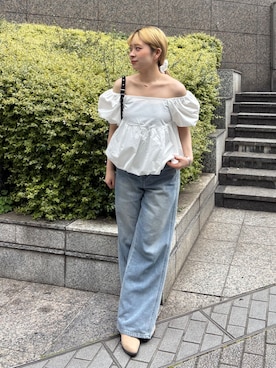 「FREE'S MART（フリーズマート）のアイテム（パンツ）」を使った、aaii18さん（レディース・162cm）の夏コーディネート