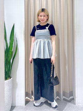「FREE'S MART（フリーズマート）のアイテム（その他トップス）」を使った、aaii18さん（レディース・162cm）の夏コーディネート