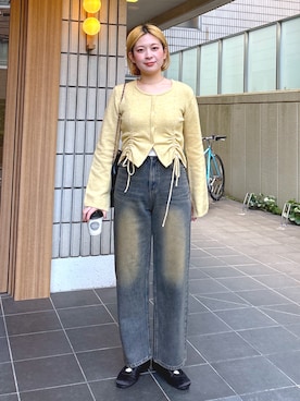 「FREE'S MART（フリーズマート）のアイテム（スニーカー）」を使った、aaii18さん（レディース・162cm）の春コーディネート