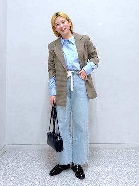 「FREE'S MART（フリーズマート）のアイテム（ジャケット/アウター）」を使った、aaii18さん（レディース・162cm）の春コーディネート