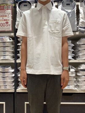 「ビズポロ」｜BRICK HOUSE by Tokyo Shirts 幕張新都心イオンモール店さん（メンズ・168cm）の夏コーディネート