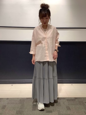 「東京シャツ」｜BRICK HOUSE by Tokyo Shirts 幕張新都心イオンモール店さん（レディース・152cm）の春コーディネート
