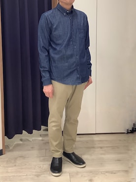 「TOKYO SHIRTS（トウキョウシャツ）のアイテム」を使った、BRICK HOUSE by Tokyo Shirts ナゴヤドーム前イオンモール店さん（メンズ・167cm）の春コーディネート