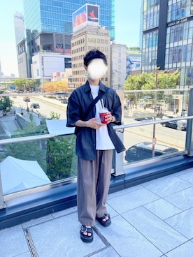 「アツいコーデ全部見せ」｜KEI【低身長コーデ】さん（メンズ・160cm）の夏コーディネート