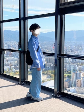 「epnok（エプノック）のアイテム（バッグ）」を使った、KEI【低身長コーデ】さん（メンズ・161cm）の秋コーディネート