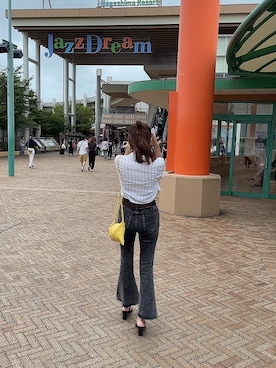 「one way（ワンウェイ）のアイテム」を使った、ひなまるさん（レディース・164cm）の春コーディネート