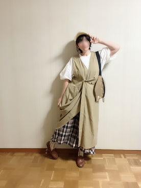 「アイテム（レッグウェア）」を使った、𝚝𝚎𝚝𝚘さん（レディース・156cm）の夏コーディネート