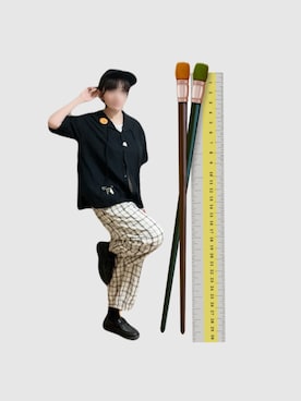 「アイテム（チャーム）」を使った、𝚝𝚎𝚝𝚘さん（レディース・156cm）の夏コーディネート