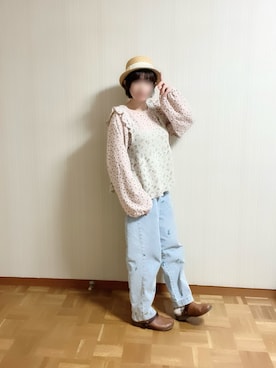 「Chambre（シャンブル）のアイテム」を使った、𝚝𝚎𝚝𝚘さん（レディース・156cm）の冬コーディネート