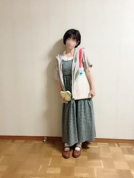 「アイテム（音楽/本・雑誌）」を使った、𝚝𝚎𝚝𝚘さん（レディース・156cm）の夏コーディネート