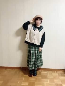 「アイテム（ポスター/アート）」を使った、𝚝𝚎𝚝𝚘さん（レディース・156cm）の春コーディネート