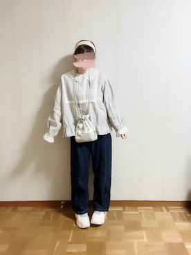 「kazumiコラボ」｜「アイテム（アクセサリー）」を使った、𝚝𝚎𝚝𝚘さん（レディース・155cm）の冬コーディネート