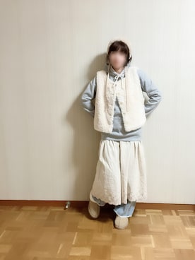 「アイテム（ヘアバンド）」を使った、𝚝𝚎𝚝𝚘さん（レディース・156cm）の秋コーディネート