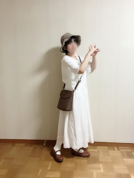 「アイテム（帽子）」を使った、𝚝𝚎𝚝𝚘さん（レディース・156cm）の夏コーディネート
