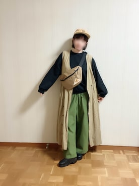 「Samansa Mos2（サマンサ モスモス）のアイテム（バッグ）」を使った、𝚝𝚎𝚝𝚘さん（レディース・156cm）の春コーディネート