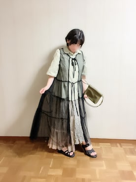 「アイテム（インテリア）」を使った、𝚝𝚎𝚝𝚘さん（レディース・156cm）の夏コーディネート